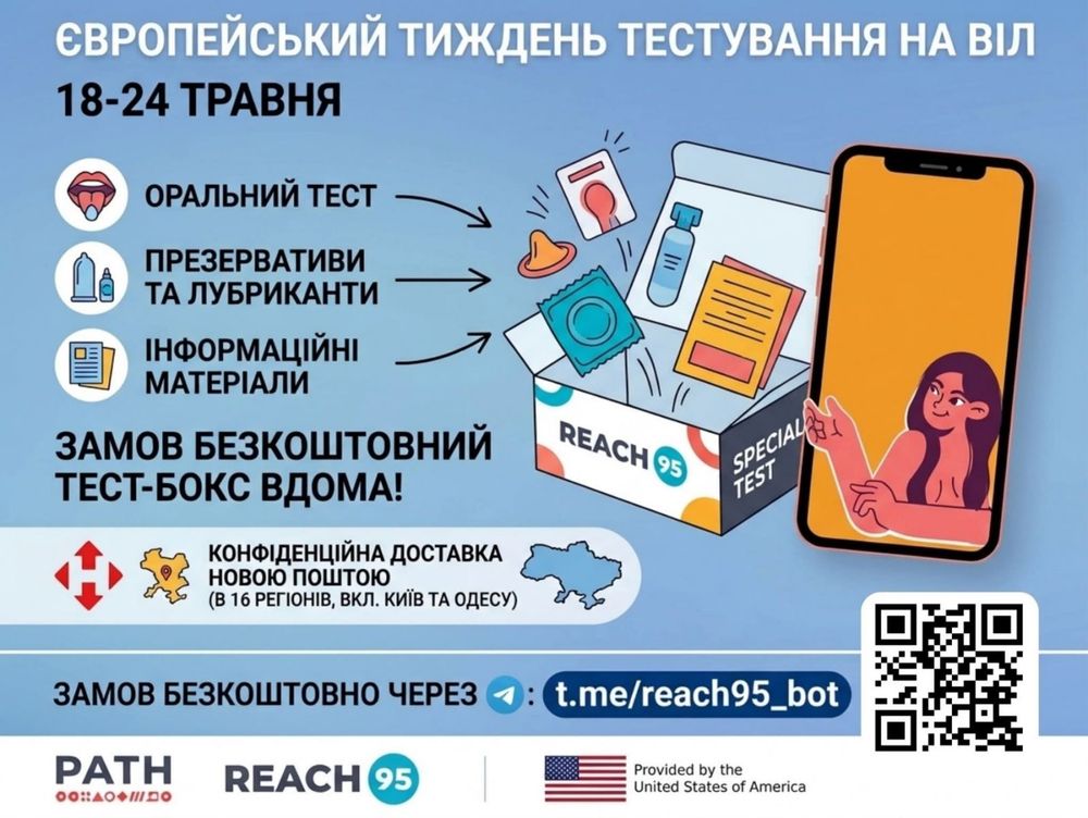 18–25 травня Україна долучається до Європейського тижня тестування